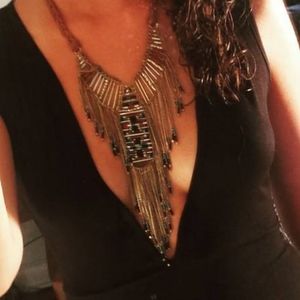 Express beaded statement necklace